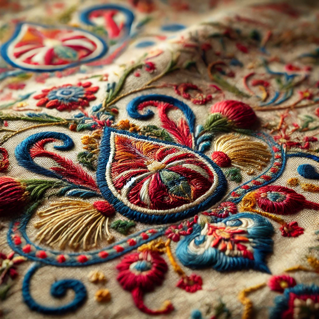 Sozni embroidery (Also known as Sozan Kaari) is a delicate art form that enhances the beauty of Kashmiri textiles. Delicate patterns inspired by nature are hand-embroidered with fine needles and threads representing the patience and precision of Kashmiri artisans.