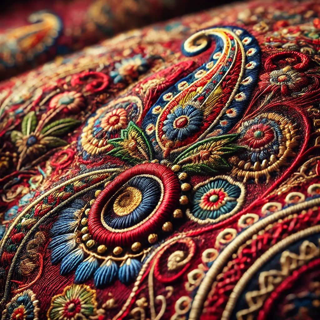 Sozni embroidery (Also known as Sozan Kaari) is a delicate art form that enhances the beauty of Kashmiri textiles. Delicate patterns inspired by nature are hand-embroidered with fine needles and threads representing the patience and precision of Kashmiri artisans.