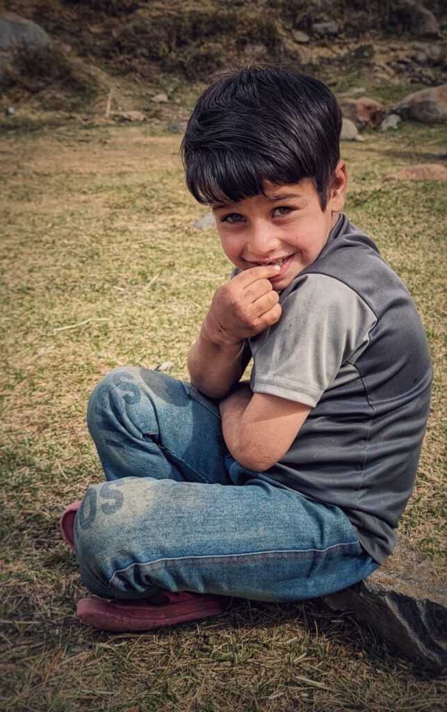 Child from Himalayas depicting utmost innocence.