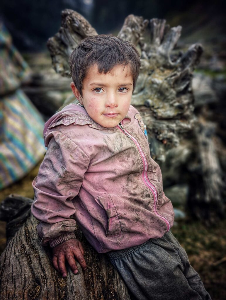 Child from Himalayas depicting utmost innocence.