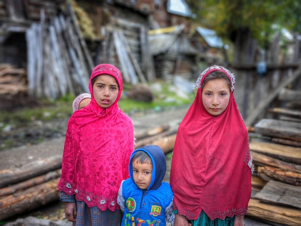 Innocent Children in Tulail Valley, Kashmir